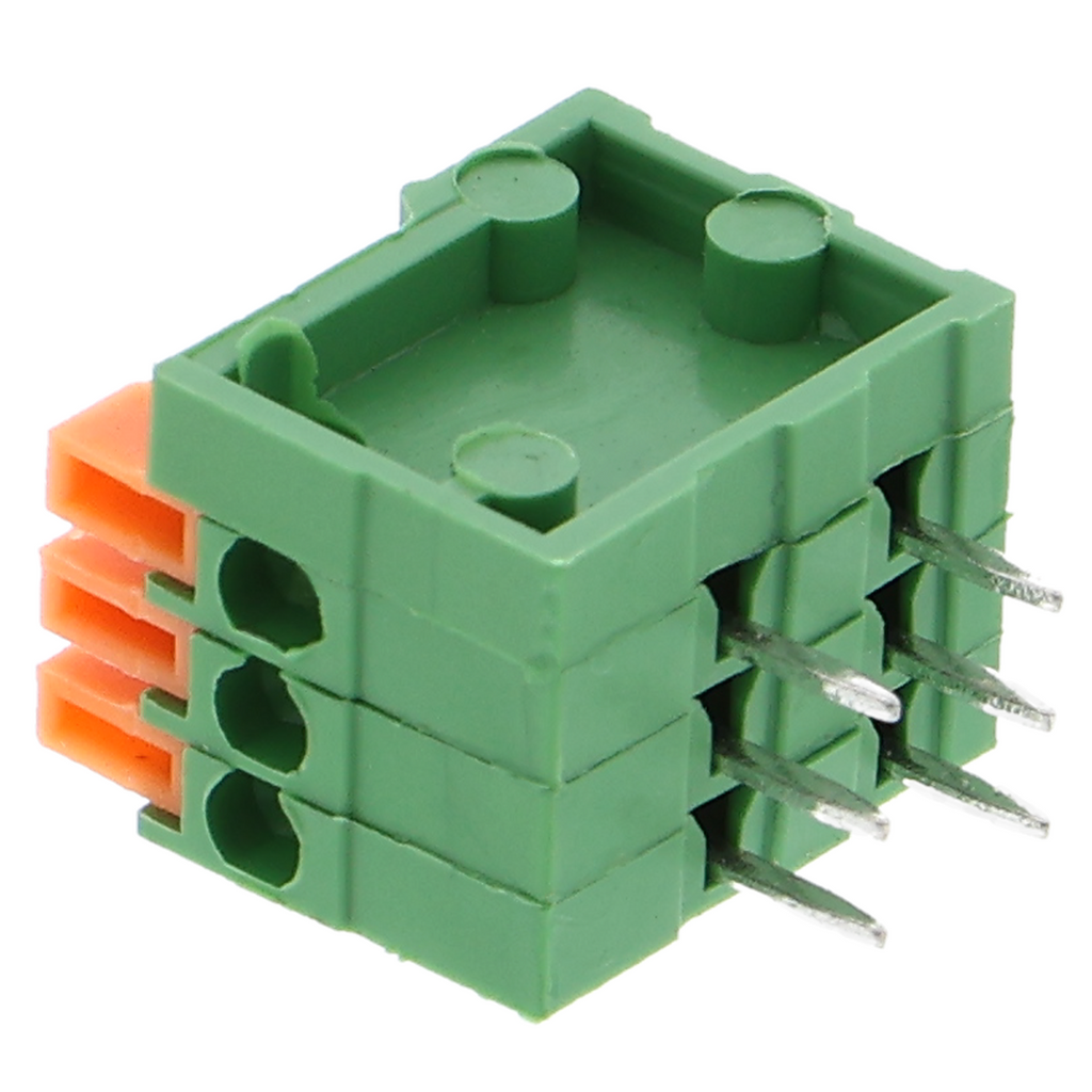 PCB terminal block 2.54 mm - spring terminal block for PCBs, 1- to 8-pole