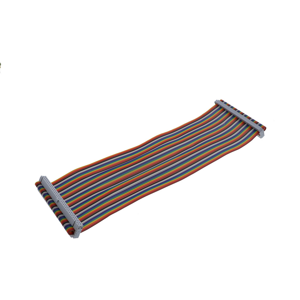 Master-Câble nappe 2,54?mm de pas / 118cm / 30cm – 64 conducteurs, Rainbow Ribbon avec connecteurs femelles IDC