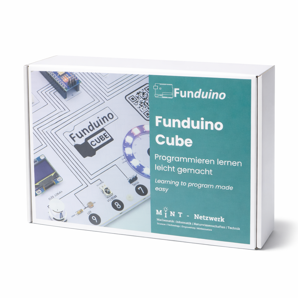 Funduino Cube, Arduino-compatible learning system & development board