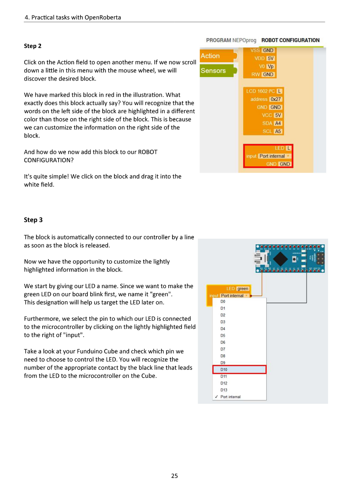 Funduino Cube, Arduino-compatible learning system & development board