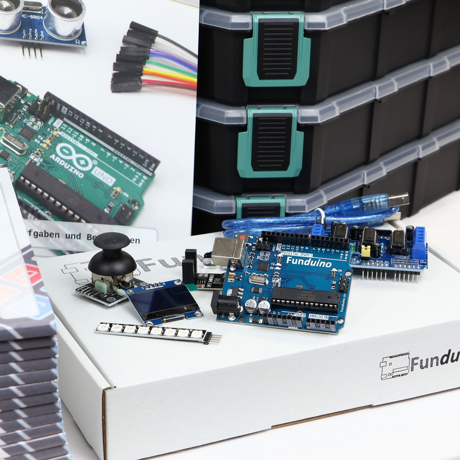 Funduino Klassensatz für Arduino - Kits mit digitalem Arbeitsheft, verschiedene Ausführungen