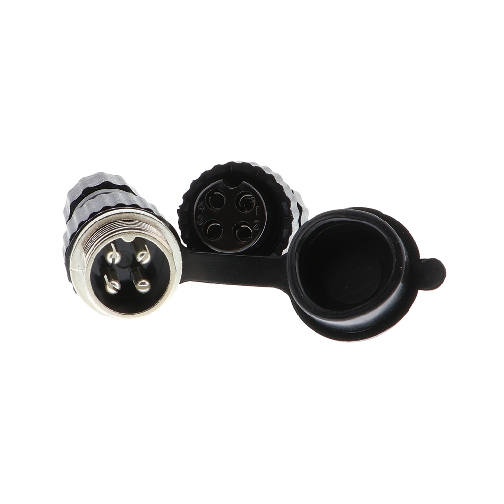 GX16 circular connector - plug and socket, IP67, 2- to 4-pin