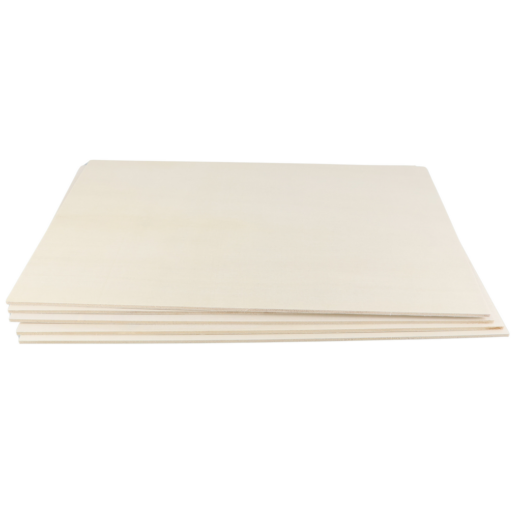 Master-houtplaat 3 mm (5 stuks) voor lasersnijden/lasergraveren - A4 / A3
