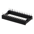 DIP IC socket - dual spring contacts, 15.24 mm row spacing, 24- to 28-pin