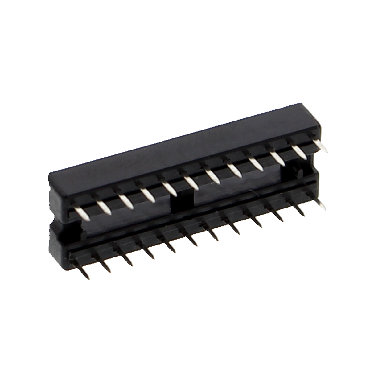Master-IC-voet, DIP-voet met dubbele veercontacten - 6P tot 24P, rijafstand 7.62mm
