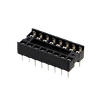 Master-IC-voet, DIP-voet met dubbele veercontacten - 6P tot 24P, rijafstand 7.62mm