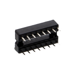 Master-IC-voet, DIP-voet met dubbele veercontacten - 6P tot 24P, rijafstand 7.62mm