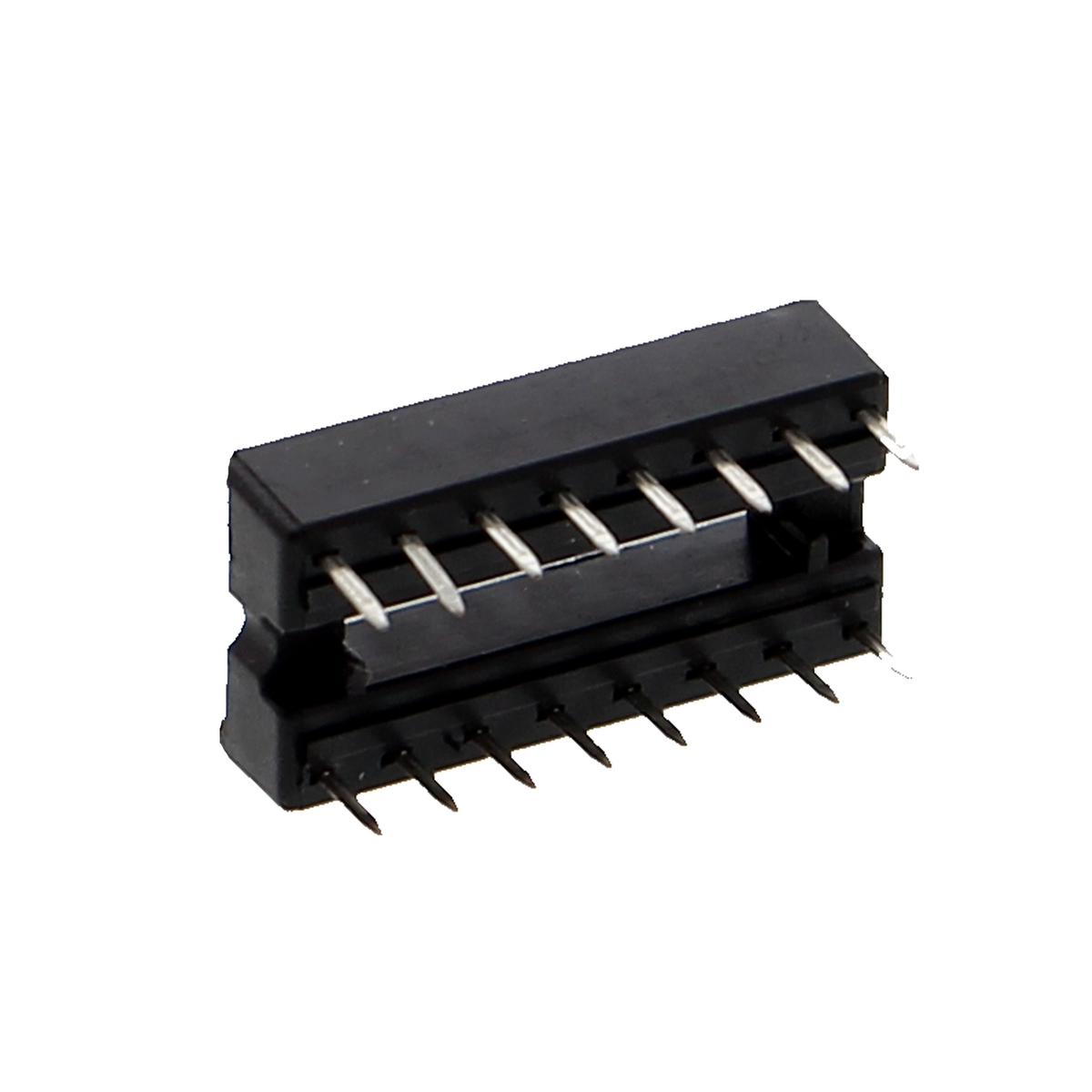 Master-IC-voet, DIP-voet met dubbele veercontacten - 6P tot 24P, rijafstand 7.62mm