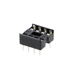 Master-IC-voet, DIP-voet met dubbele veercontacten - 6P tot 24P, rijafstand 7.62mm