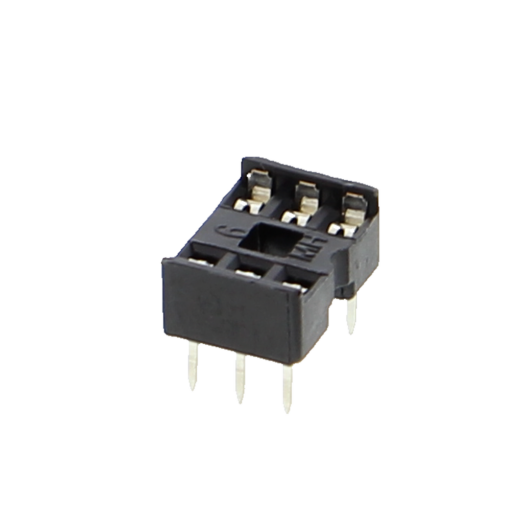 Master-IC-voet, DIP-voet met dubbele veercontacten - 6P tot 24P, rijafstand 7.62mm