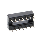 Master-IC-voet, DIP-voet met dubbele veercontacten - 6P tot 24P, rijafstand 7.62mm