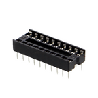 Master-IC-voet, DIP-voet met dubbele veercontacten - 6P tot 24P, rijafstand 7.62mm