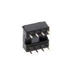 Master-IC-voet, DIP-voet met dubbele veercontacten - 6P tot 24P, rijafstand 7.62mm