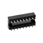 Master-IC-voet, DIP-voet met dubbele veercontacten - 6P tot 24P, rijafstand 7.62mm