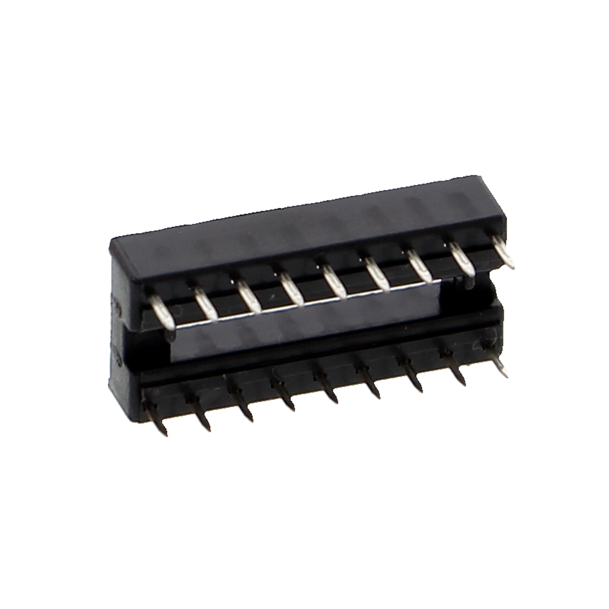 Master-IC-voet, DIP-voet met dubbele veercontacten - 6P tot 24P, rijafstand 7.62mm