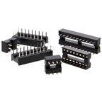 Master-IC-voet, DIP-voet met dubbele veercontacten - 6P tot 24P, rijafstand 7.62mm