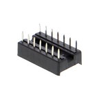 Master-IC-voet, DIP-voet met dubbele veercontacten - 6P tot 24P, rijafstand 7.62mm