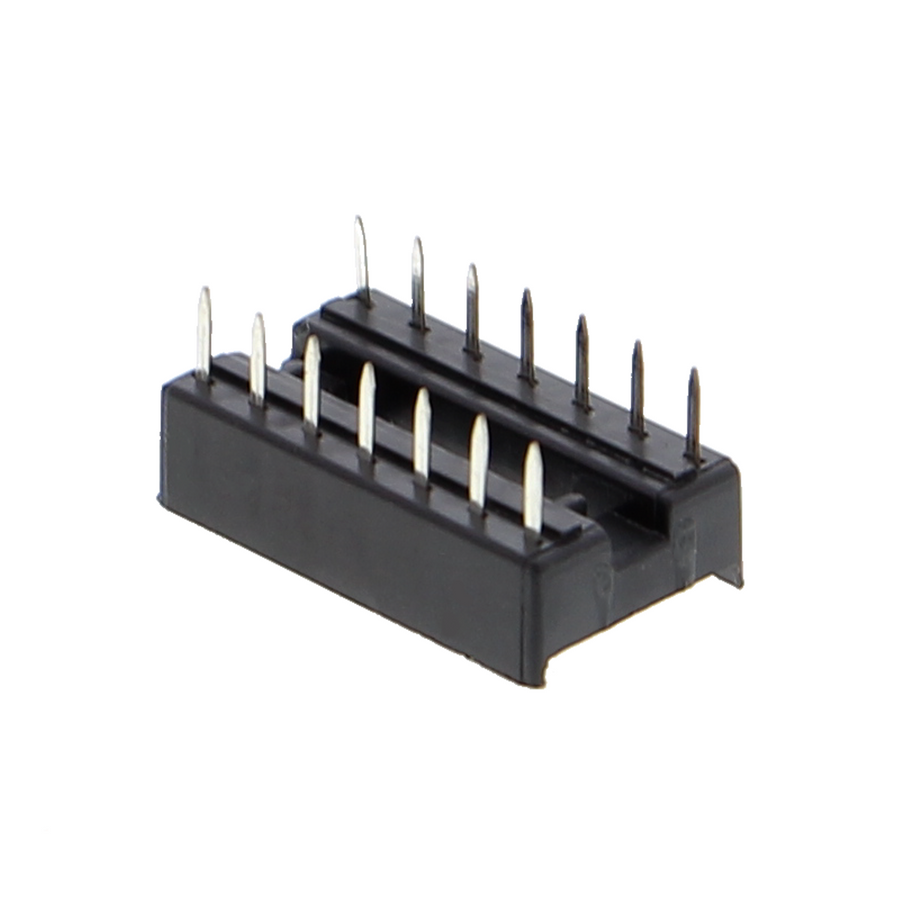 Master-IC-voet, DIP-voet met dubbele veercontacten - 6P tot 24P, rijafstand 7.62mm