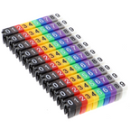 Clip segna-cavi Master, 150 pezzi, numeri da 0 a 9 per diversi diametri