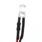 5 mm LED with series resistor - 12 V, 20 cm cable, various colors