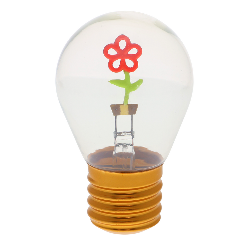 LED decorative lamp - glass bulb shape, USB battery, various designs