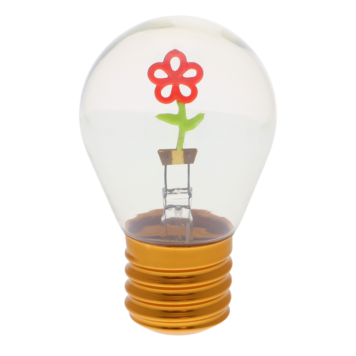 LED decorative lamp - glass bulb shape, USB battery, various designs