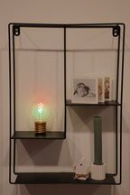 LED decorative lamp - glass bulb shape, USB battery, various designs