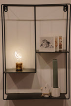 LED decorative lamp - glass bulb shape, USB battery, various designs
