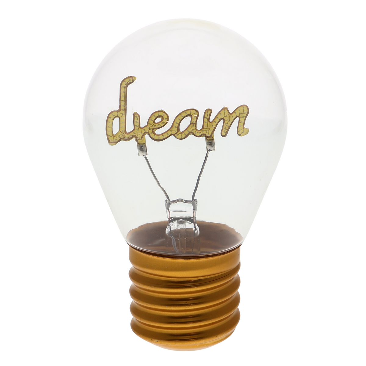 LED decorative lamp - glass bulb shape, USB battery, various designs