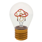 LED decorative lamp - glass bulb shape, USB battery, various designs