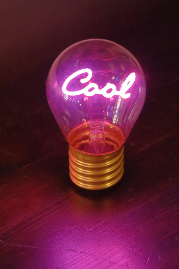 LED decorative lamp - glass bulb shape, USB battery, various designs
