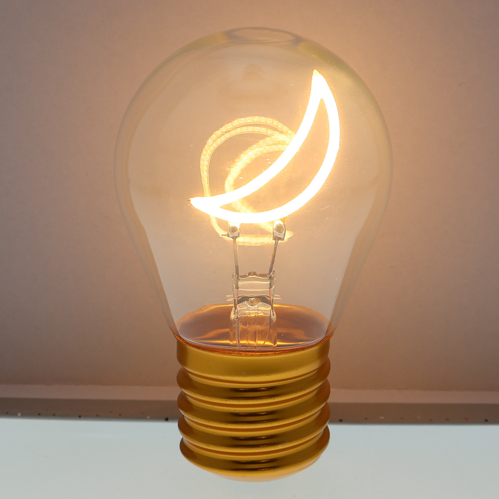 LED decorative lamp - glass bulb shape, USB battery, various designs