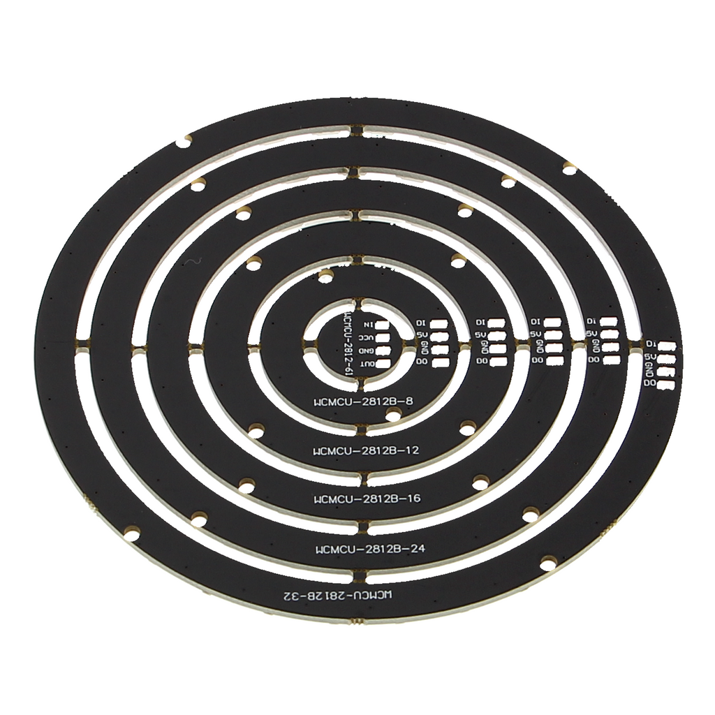 Master-anello LED WS2812B - varie dimensioni - anelli rimovibili