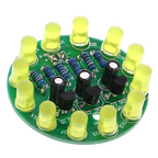 LED chaser soldering exercise - kit, various colors