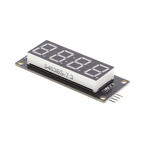 Master-display LED a segmenti 0,56", 4 cifre, orologio / decimale - 5 colori