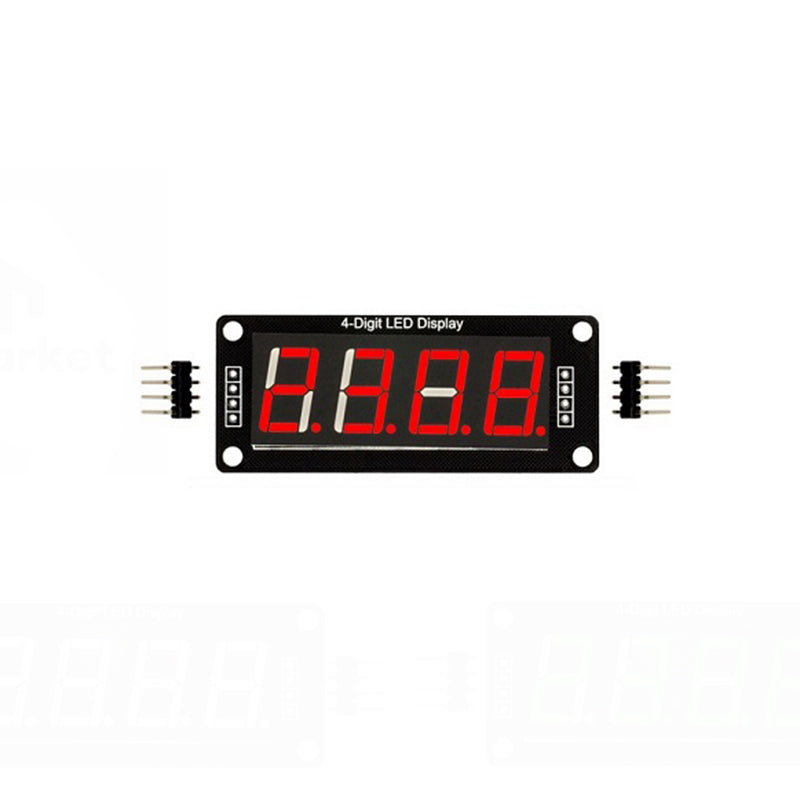 Master-display LED a segmenti 0,56", 4 cifre, orologio / decimale - 5 colori