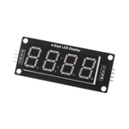 Master-display LED a segmenti 0,56", 4 cifre, orologio / decimale - 5 colori