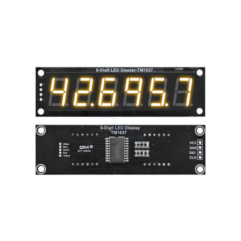 TM1637 LED segment display - 6 digits, 0.56 inches, various colors