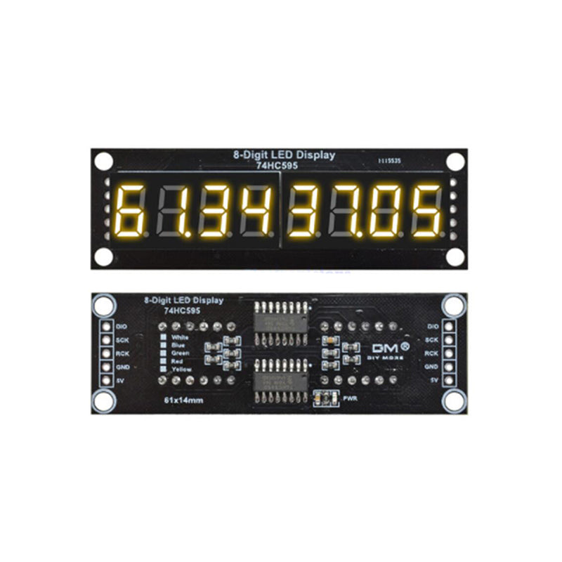 LED-Segmentanzeige 8 Stellen - 74HC595, 0,36 Zoll, 5 V, verschiedene Farben