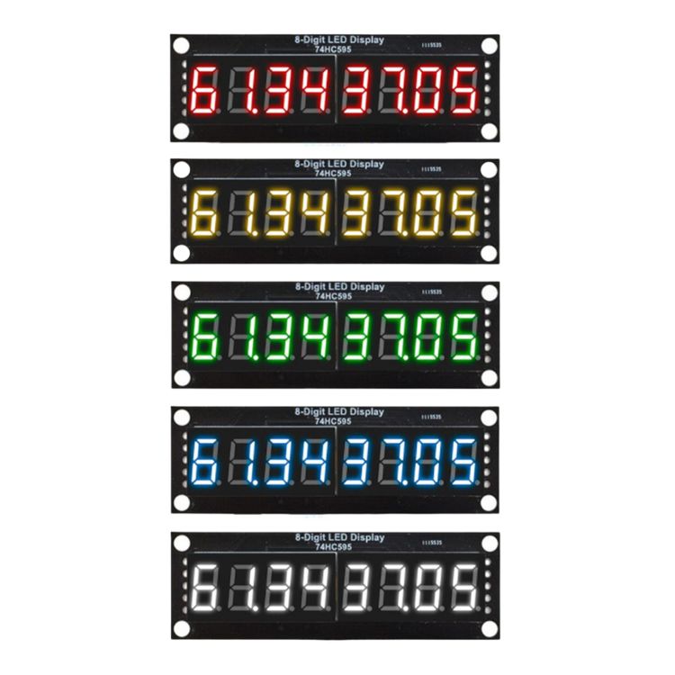 LED-Segmentanzeige 8 Stellen - 74HC595, 0,36 Zoll, 5 V, verschiedene Farben