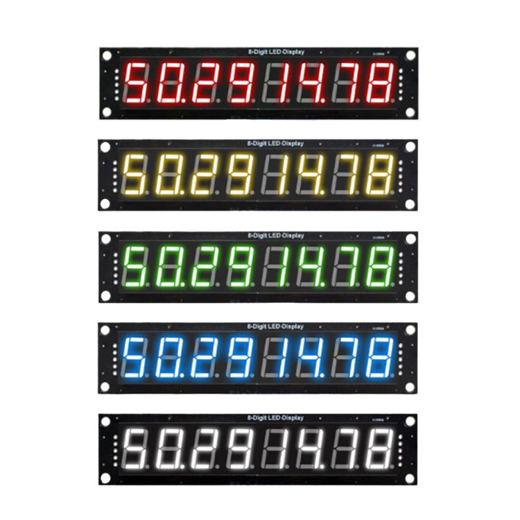 Afficheur à segments LED Master, 8 chiffres, 74HC595, 0,56" - 5 couleurs
