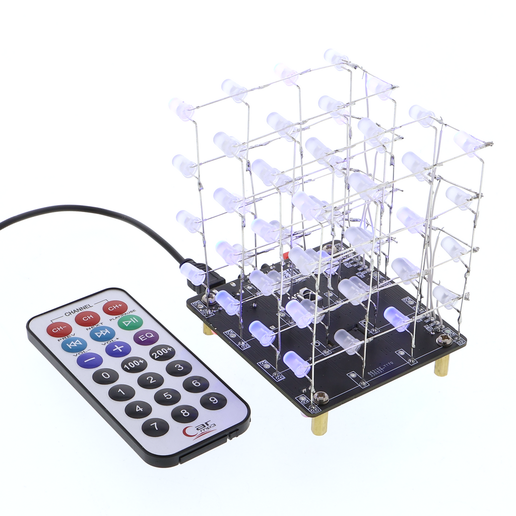 Lötbausatz LED-Würfel - RGB Matrix, verschiedene Farben