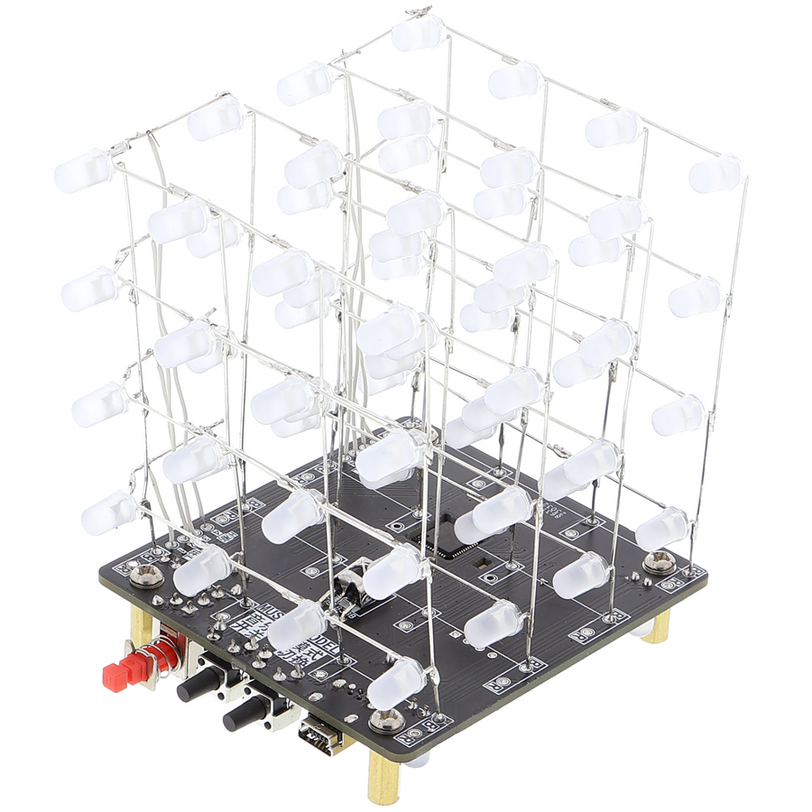Lötbausatz LED-Würfel - RGB Matrix, verschiedene Farben