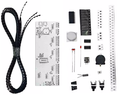 SMD LED dot-matrix soldering practice kit - clock with temperature display, various colors