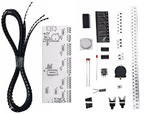 SMD LED dot-matrix soldering practice kit - clock with temperature display, various colors