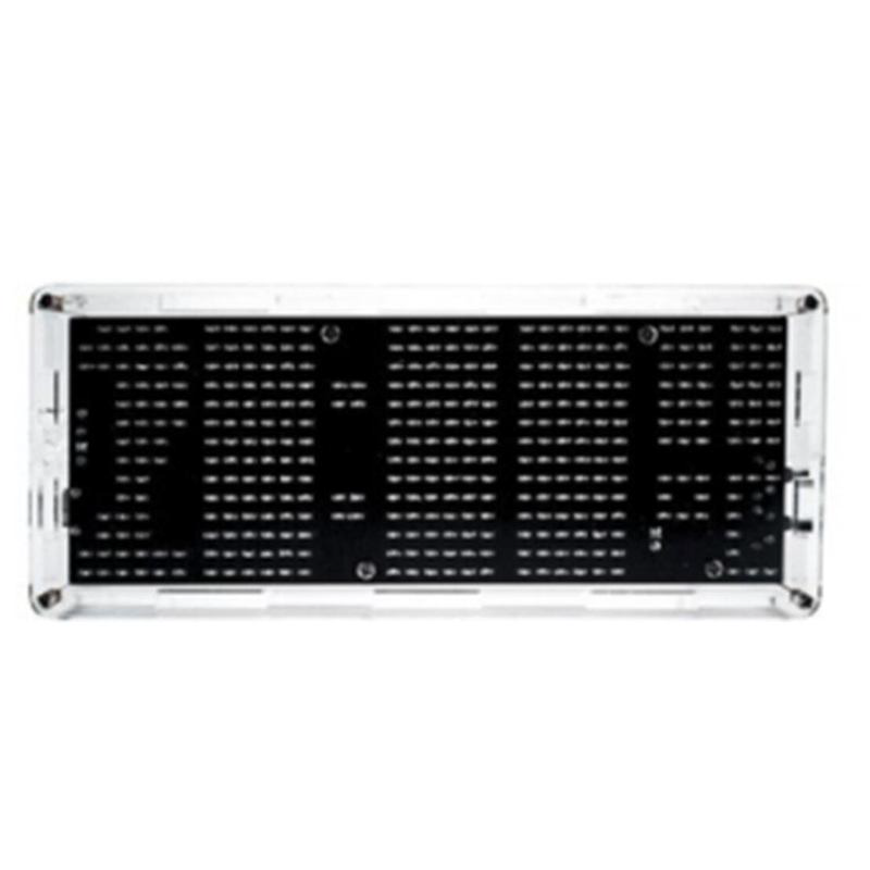 SMD LED dot-matrix soldering practice kit - clock with temperature display, various colors
