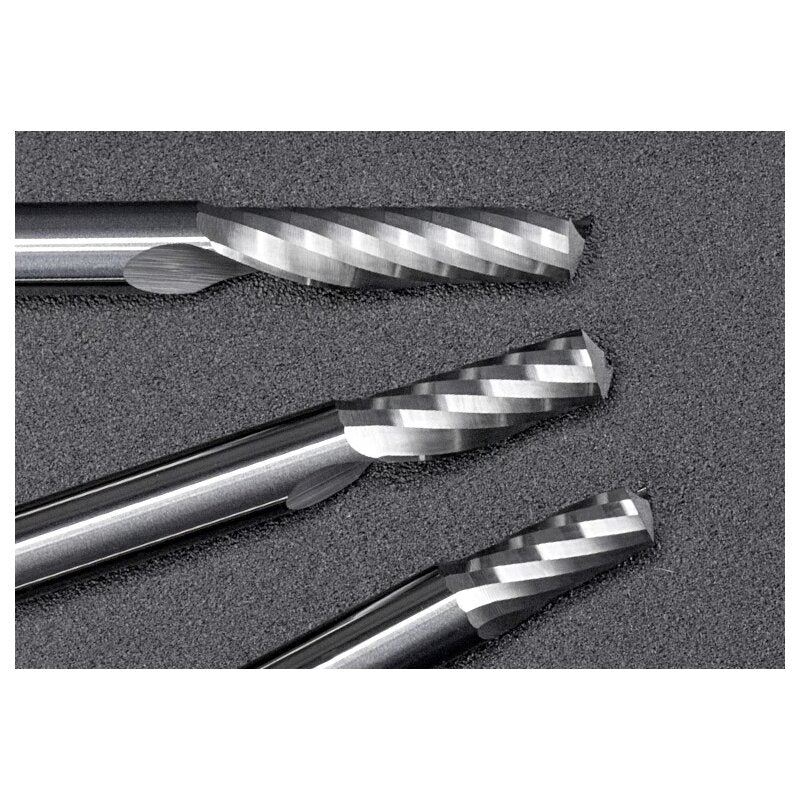 Makera Spiral O Fräser für Metall - Single Flute, Schaft 3,175 mm, verschiedene Größen