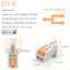Master-mini-verbindingsklem, 5 stuks, 32A/250V - D1 / D2 / D3