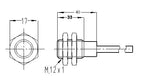 Master-NJK-5002B / NJK-5002C- afstandssensor, Hall-effect-naderingsschakelaar 1000 Hz PNP/NPN