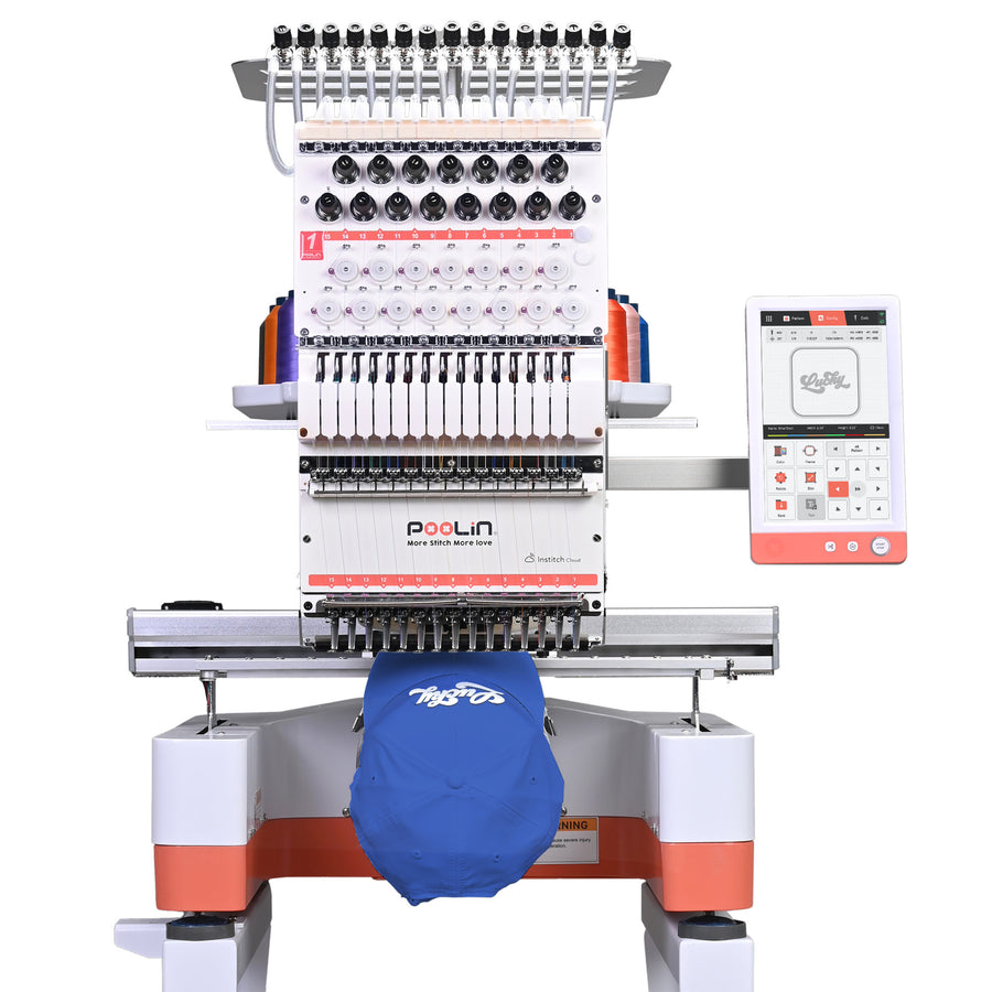 PooLin Multi-Needle Embroidery Machine - 24 x 36 cm Embroidery Area, Various Versions